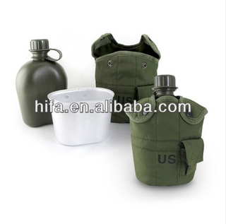 Army mess tins water bottle aluminium military drinking bottle