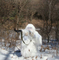 5-PC white snow suit snow ghillie suits Bionic Sniper suit