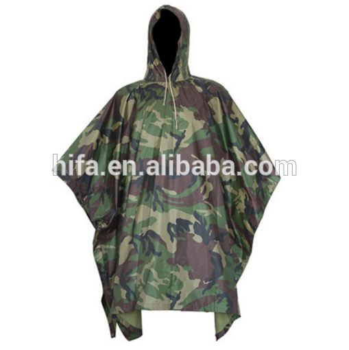 camouflage raincoat raincapes military poncho