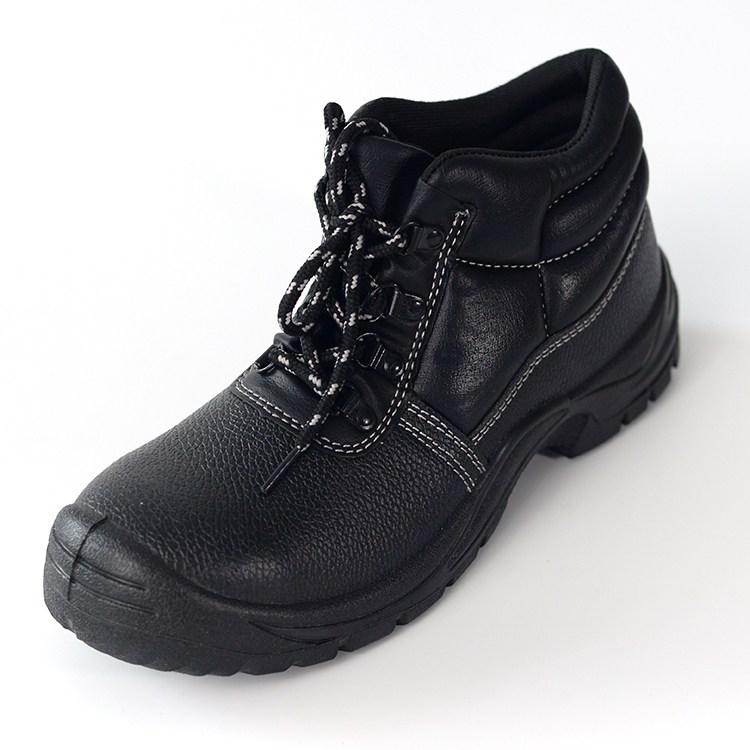 Anti-vibration genuine leather construction work shoes with steel toe steel toe safety shoes industrial boots safety shoes