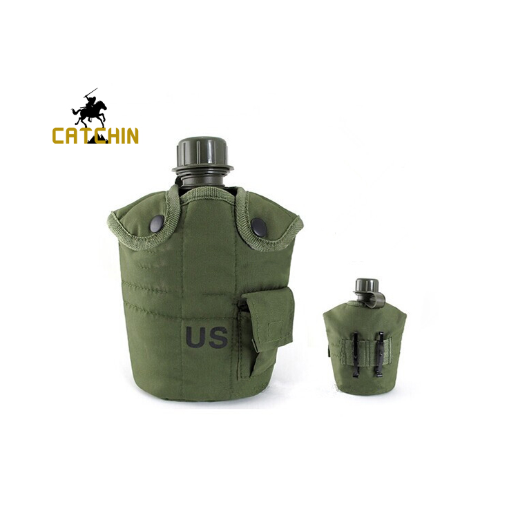 drinking military canteen foldable water bottle