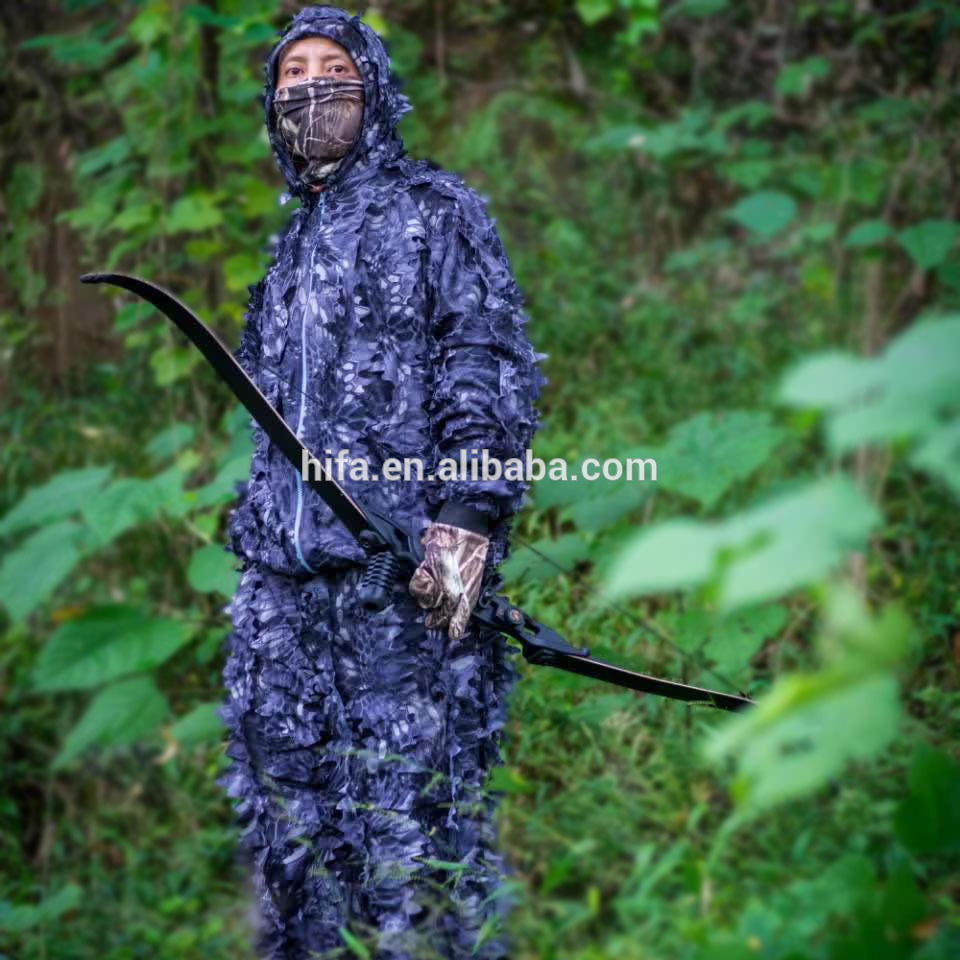 CS Sniper Jungle Ghillie Suit /3D maple leaf Bionic hunting clothes