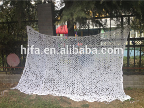 semicircle mesh camo fabric net snow camouflage net white camo netting 3D leafy like for snow castle decoration