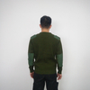 100% Cotton military style pullover Sweater army V-Neck uniform sweater pullover
