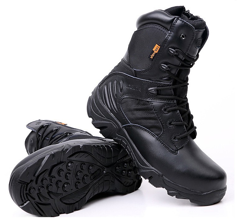 Stock Black breathable light weight Mens' Ultra-Light Combat Boots Military Tactical Boots delta boots